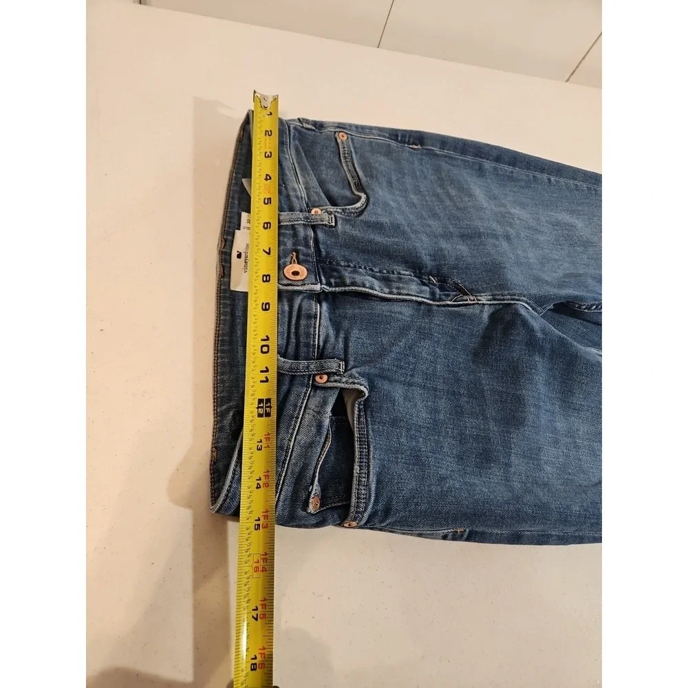 Vineyard Vines Women's High Rise Skinny Stretch Jeans  Sz 30 Raw Hem Denim (1408